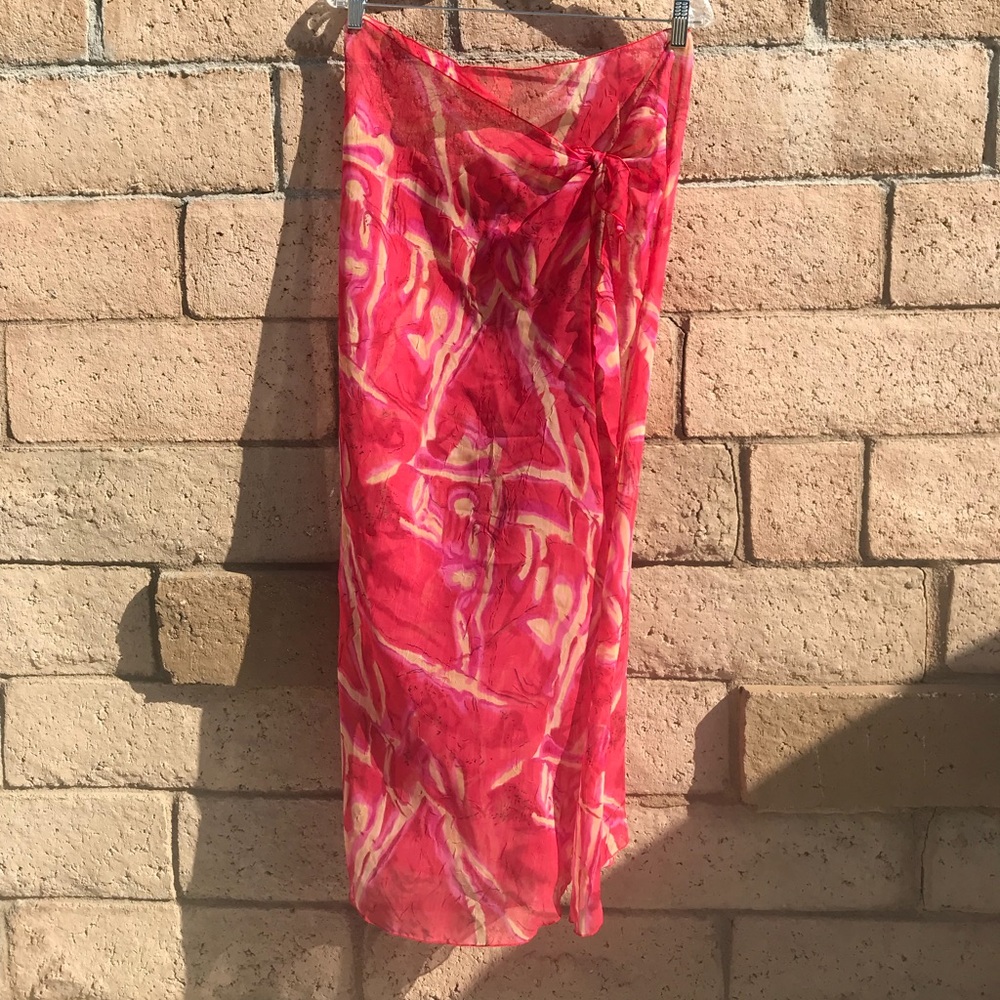 Sheer bathing suit coverup